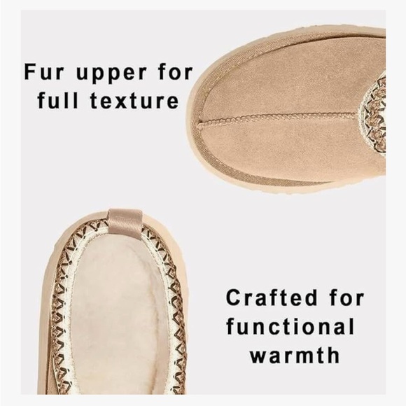 Tan Slip-On Platform Shoes - Picture 4 of 4